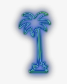 Transparent Neon Palm Tree Png - Neon Palm Tree Png, Png Download, Transparent PNG
