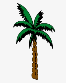 Palm Tree 4 Clip Arts - Gambar Pohon Palem Kartun, HD Png Download, Transparent PNG