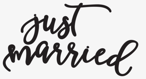 Transparent Just Married Png - Just Married Font Png, Png Download, Transparent PNG