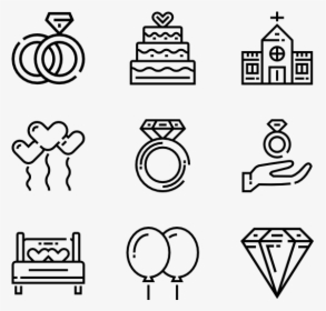 Just Married - Kitchen Tools Icons, HD Png Download, Transparent PNG