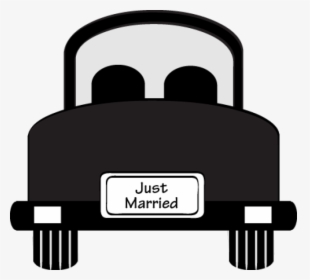 Transparent Clip Art Car - Wedding Car Clipart Black And White, HD Png Download, Transparent PNG