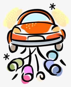 Vector Illustration Of Just Married Honeymoon Automobile, HD Png Download, Transparent PNG