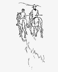 Horse Riding Away Clipart, HD Png Download, Transparent PNG