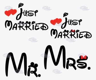 Mr And Mrs Just Married, HD Png Download, Transparent PNG