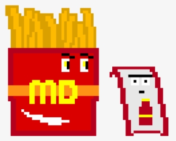Mcdonalds Fries Pixel Hd Png Download Transparent Png