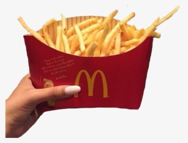 #fries #frenchfries #mcdonalds - Girl Instagram In Mcdonalds, HD Png Download, Transparent PNG