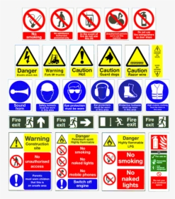 Construction Safety Signs - Safety Signs In Construction, HD Png Download, Transparent PNG