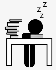 The Crash That Comes Along With All-night Study Sessions - Clip Art Late Night Studying, HD Png Download, Transparent PNG
