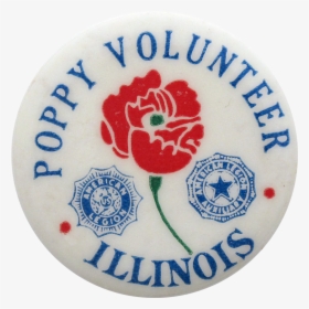 American Legion Poppy Volunteer Club Button Museum - Badge, HD Png Download, Transparent PNG