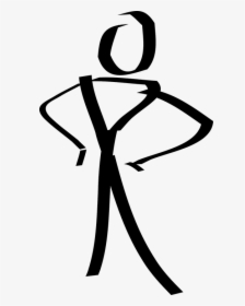 Figure, Person, Stick, Standing, Slim, Fit, Waist - Clip Art Stick Figure Man, HD Png Download, Transparent PNG