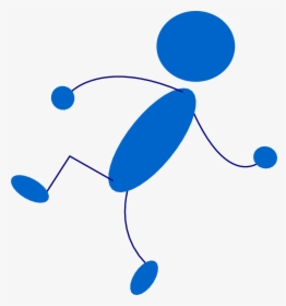 Stickman Stick Figure Man Blue Png Image - Stick Man, Transparent Png, Transparent PNG