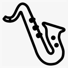 Saxophone Easy To Draw Clipart , Png Download - Easy To Draw Saxophone, Transparent Png, Transparent PNG