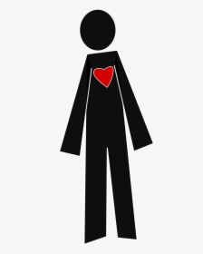 Stick Person Clipart Clipartmonk Free Clip Art Images - Person Heart Clipart, HD Png Download, Transparent PNG