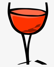 Transparent Wine Splash Png - Draw Glass Of Wine, Png Download, Transparent PNG