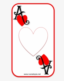 Card Iology Encouragement Nursetopia - Clipart Ace Of Hearts, HD Png Download, Transparent PNG