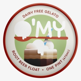 Root Beer Float Gelato Container Lid - O My Gelato, HD Png Download, Transparent PNG