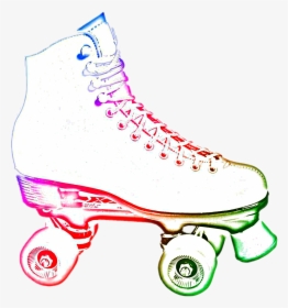 Transparent Roller Skating Clipart - Neon Roller Skate Clip Art, HD Png Download, Transparent PNG