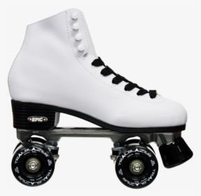 White Roller Skates With Black Wheels, HD Png Download, Transparent PNG