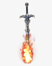 #espada #fuego #guerreros - Espada De Fuego De Dios, HD Png Download, Transparent PNG