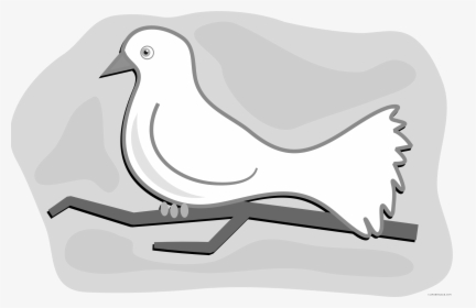 Dove Clipart Black And White - Dove Clipart, HD Png Download, Transparent PNG