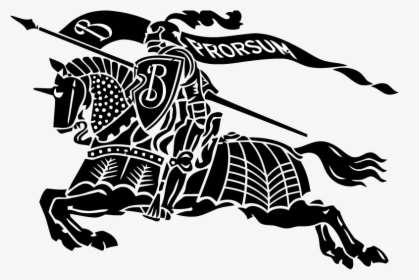 1580px Burberry Logo Vector - Black Knight On Horse Logo, HD Png Download, Transparent PNG