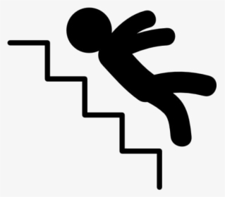 Man Falling Down Stairs Png Free Download - Falling Down The Stairs Cartoon, Transparent Png, Transparent PNG