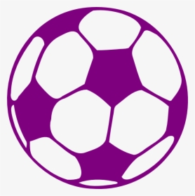 Purple Soccer Ball Clip Art - Purple Soccer Ball Clipart, HD Png Download, Transparent PNG