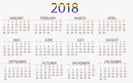 Prismatic No Background Big - Free Printable Yearly Calendar 2019, HD Png Download, Transparent PNG