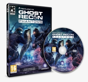 Grp Pc 3d Dvd Uk - Ghost Recon Phantoms Pc Cover, HD Png Download, Transparent PNG