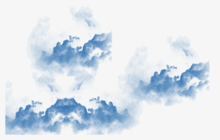 Clip Art Nuvem Branca Transparente Png - Transparent Png Clouds Blue, Png Download, Transparent PNG