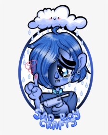 Sad Boy Crafts Logo - Cartoon, HD Png Download, Transparent PNG