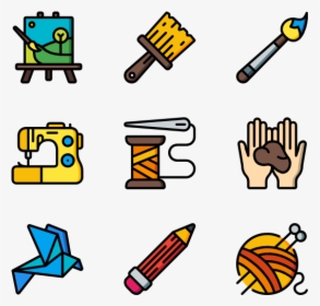Arts And Crafts - Arts & Crafts Icon Vector, HD Png Download, Transparent PNG