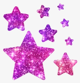 Stars Created By Me - Pink Glitter Star Png, Transparent Png, Transparent PNG
