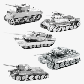 Picture Of Set Tanks - Metal Earth Tiger Tank, HD Png Download, Transparent PNG