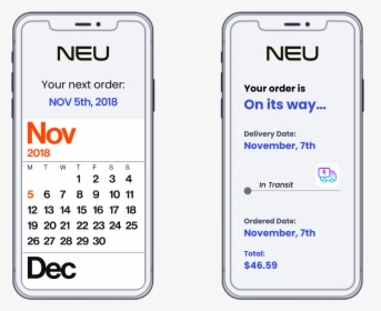 Minimal Calendar App Design, HD Png Download, Transparent PNG