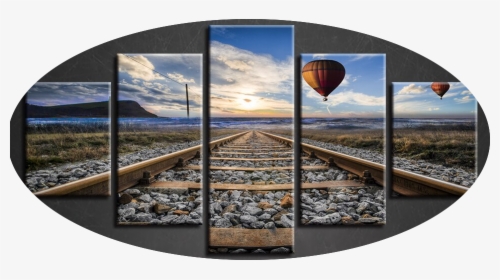 2 Fly Over The Train Tracks - Hot Air Balloon, HD Png Download, Transparent PNG