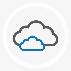 Halfaker Cloud Icon White - Circle, HD Png Download, Transparent PNG