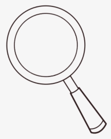 Clip Art Transparent Free - Magnifying Glass Clipart Black And White, HD Png Download, Transparent PNG