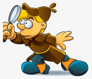 Magnifying Glass Clip Art - Man Magnifying Glass Clipart, HD Png Download, Transparent PNG
