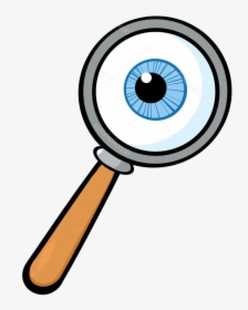 Magnifying Glass Clipart Free Images Transparent Png - Magnifying Glass With Eye Clipart, Png Download, Transparent PNG