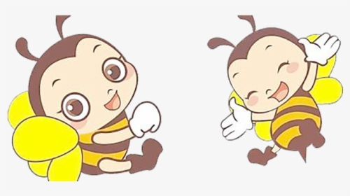 Cartoon Honey Little Transprent - Clip Art Happy Bee, HD Png Download, Transparent PNG