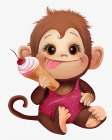 ○‿✿⁀monkeys‿✿⁀○ Funny Monkeys, Cartoon Monkey, Cartoon - Cute Magic Monkey Cartoon, HD Png Download, Transparent PNG