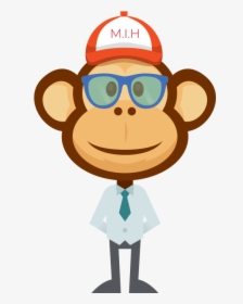 Monkeys In Hats - Cartoon, HD Png Download, Transparent PNG