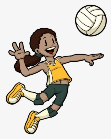 Girls Volleyball Clip Art, HD Png Download, Transparent PNG