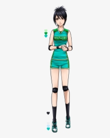 Clip Art Veena Deviant Art Athletic - Female Volleyball Player Drawing, HD Png Download, Transparent PNG