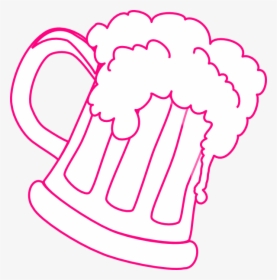 Transparent Beer Mug Clipart - Outline Beer Mug Clip Art, HD Png Download, Transparent PNG