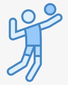 Volleyball Player Icon - Volleyball, HD Png Download, Transparent PNG