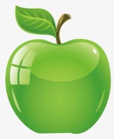 Transparent Green Apple Png Download - Transparent Cartoon Green Apple, Png Download, Transparent PNG