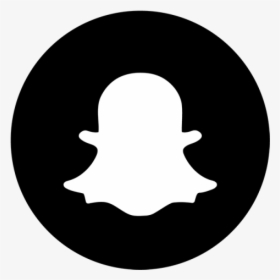 Snapchat Black U0026 White Ic - Snapchat Logo Png Black, Transparent Png, Transparent PNG
