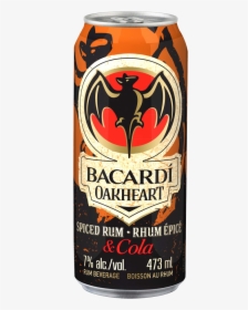 Bacardi Oakheart Spiced Rum & Cola 473 Ml - Bacardi Rum Logo Png, Transparent Png, Transparent PNG